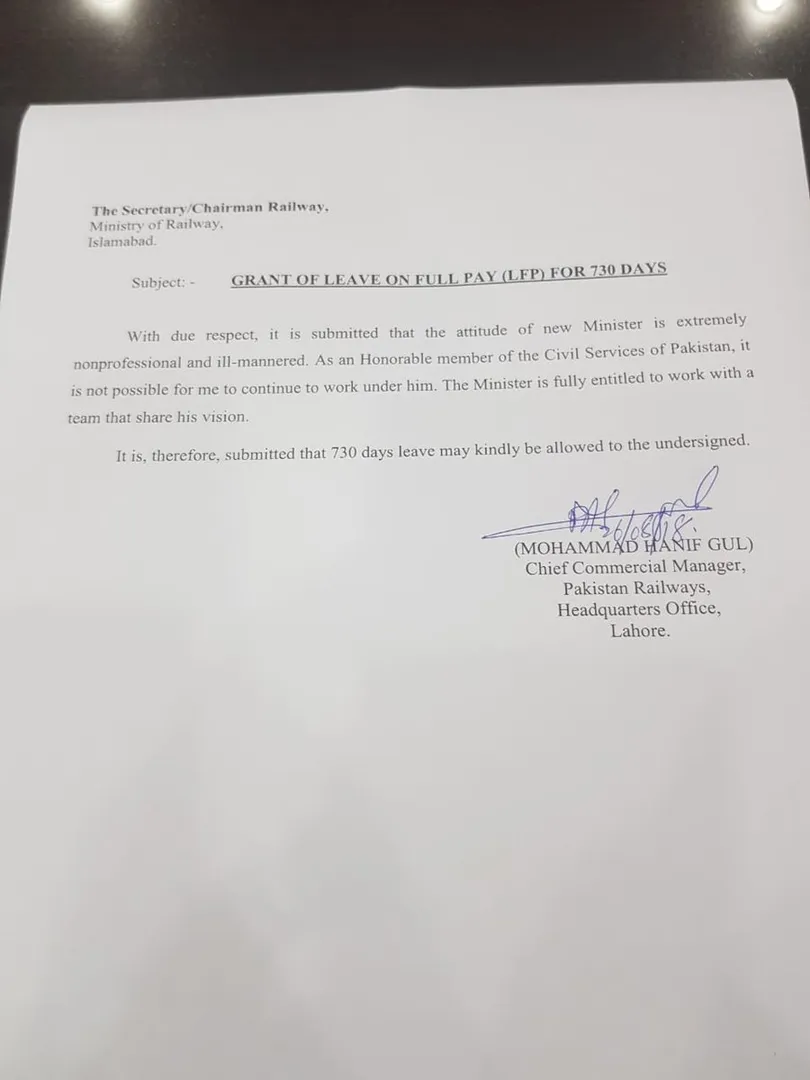 leave letter